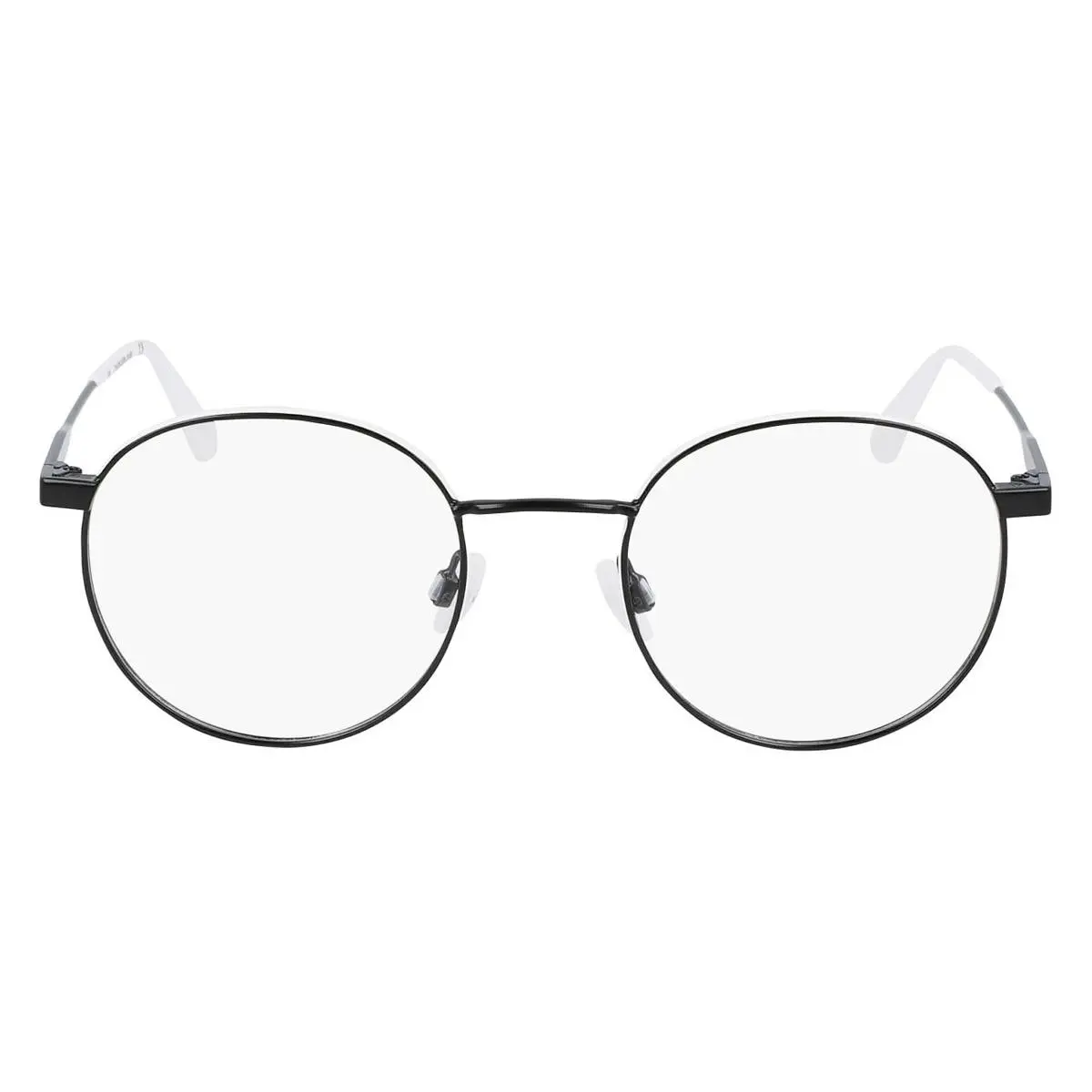 Calvin Klein CKJ21215 Eyeglasses Unisex Black/white Round 49
