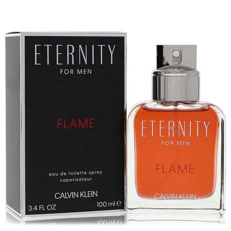 Eternity Flame by Calvin Klein Eau De Toilette Spray 3.4 oz Men