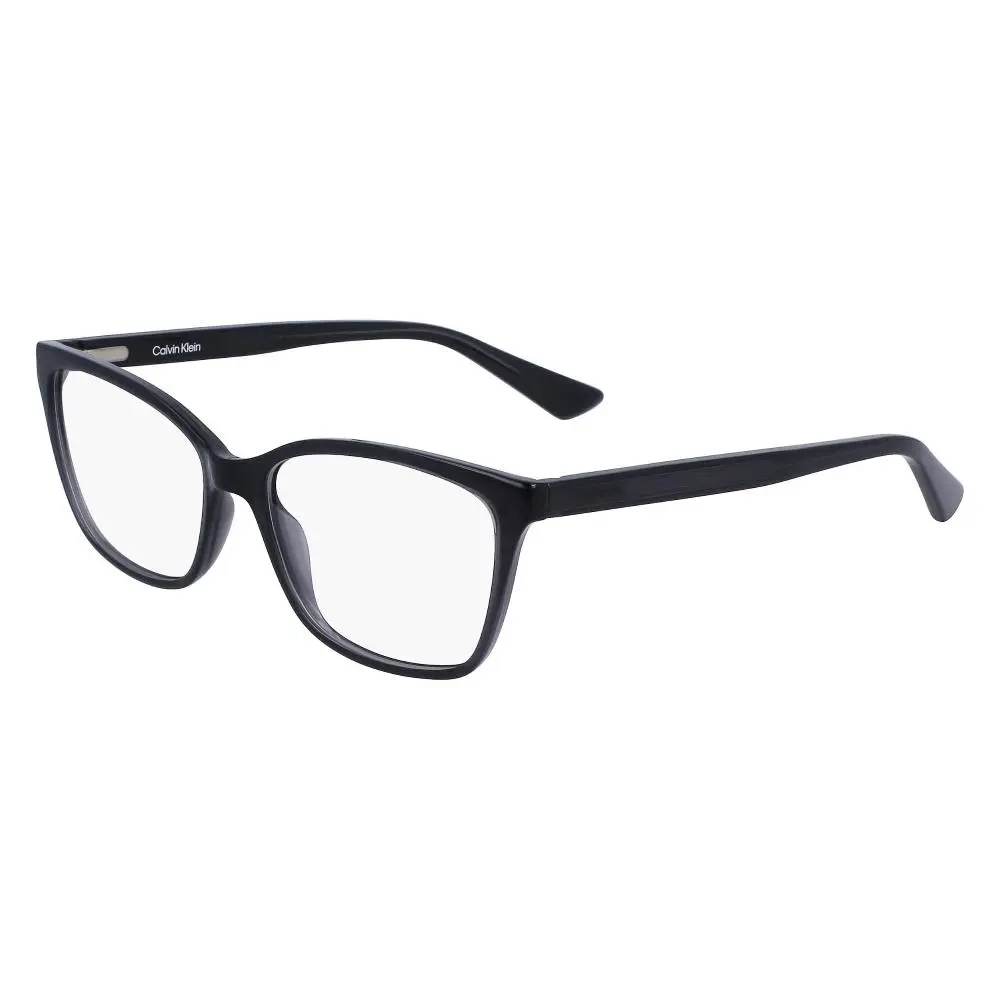 CK23516 035 Eyeglasses Women`s Grey Full Rim Rectangle Shape 54mm by Calvin Klein