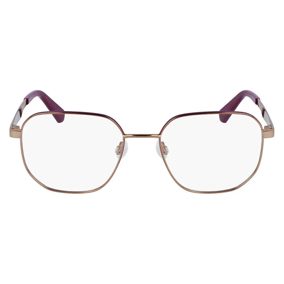 Calvin Klein Ckj Eyeglasses Unisex Amber Gold/purple 53mm