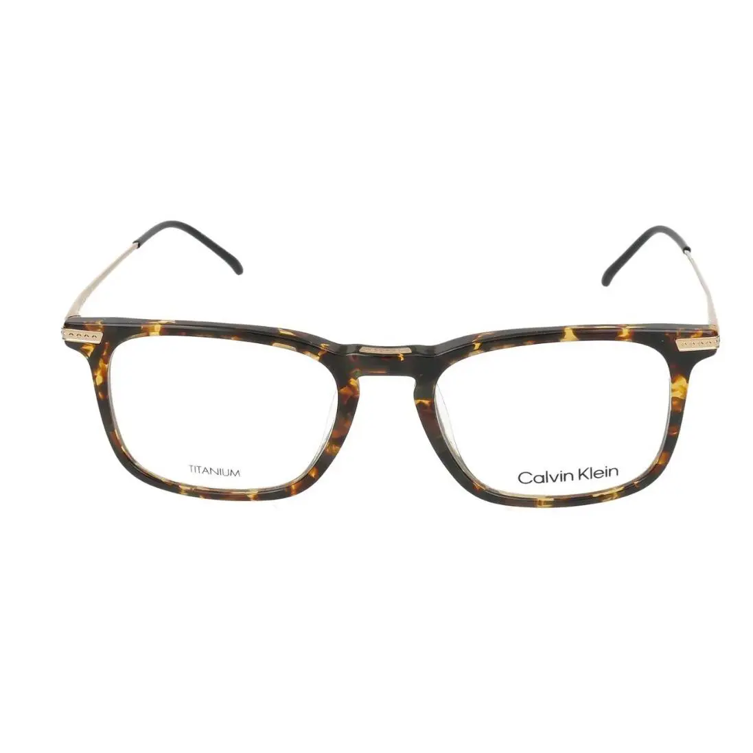 Calvin Klein CK22526T 237 Titanium Eyeglasses Frame Havana Full Rim 52mm