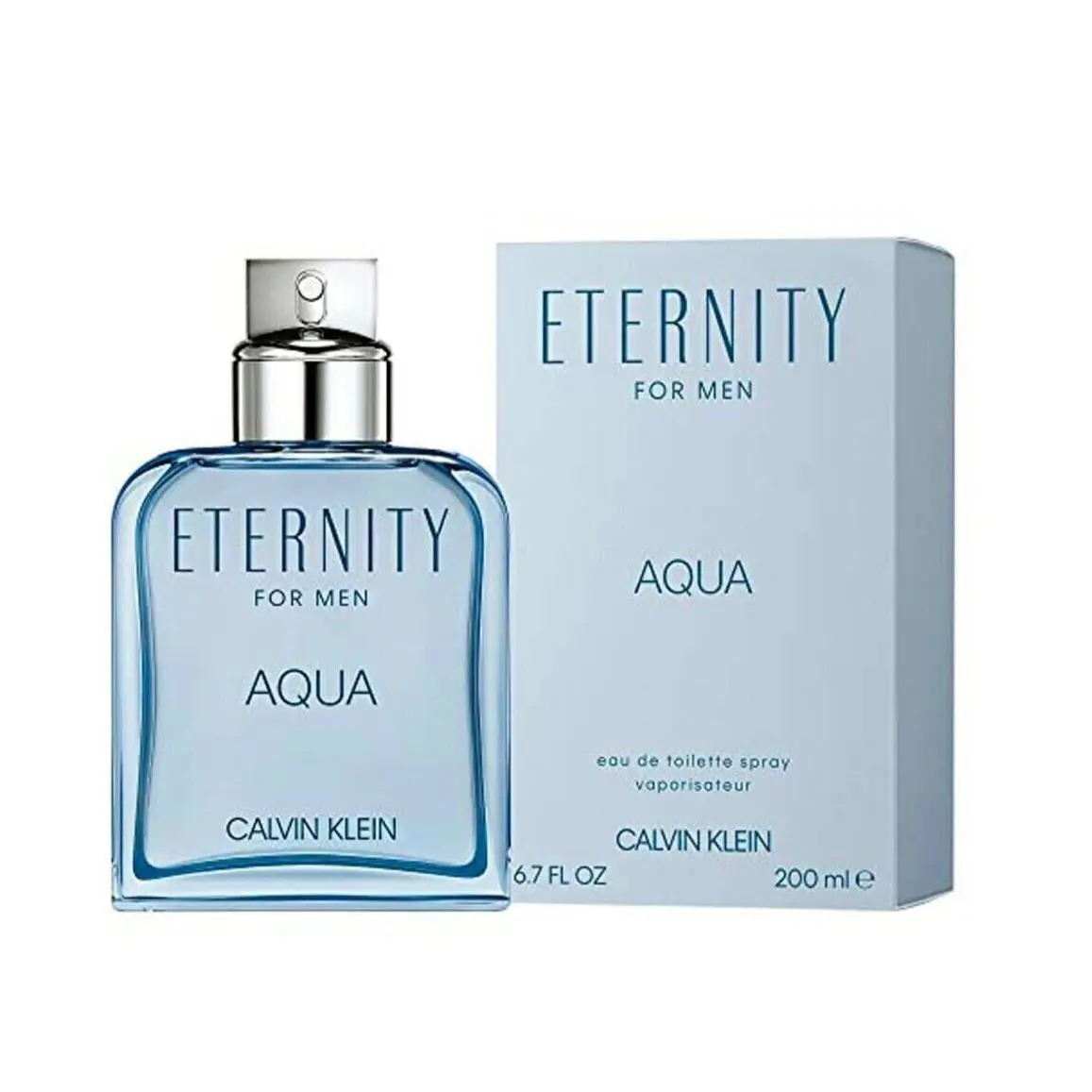 Eternity Aqua by Calvin Klein Edt Spray For Men 6.7oz
