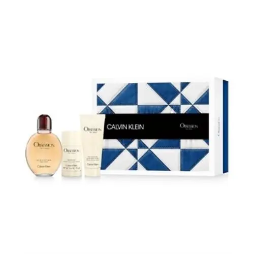 Obsession by Calvin Klein For Men 3 Piece Set Includes: 4.2 oz Eau de Toilette S