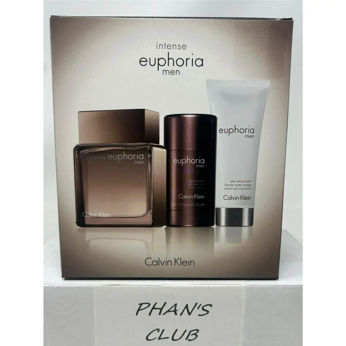 Calvin Klein Euphoria Intense Men`s 3-piece Fragrance Set