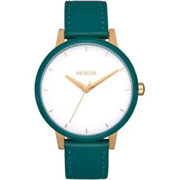 Kensington Leather Women`s Watch A108 Green by Nixon