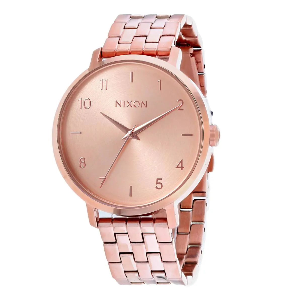 Nixon Women`s Arrow Rose Gold Dial Watch - A109-0897 - Dial: Rose gold, Band: Rose gold