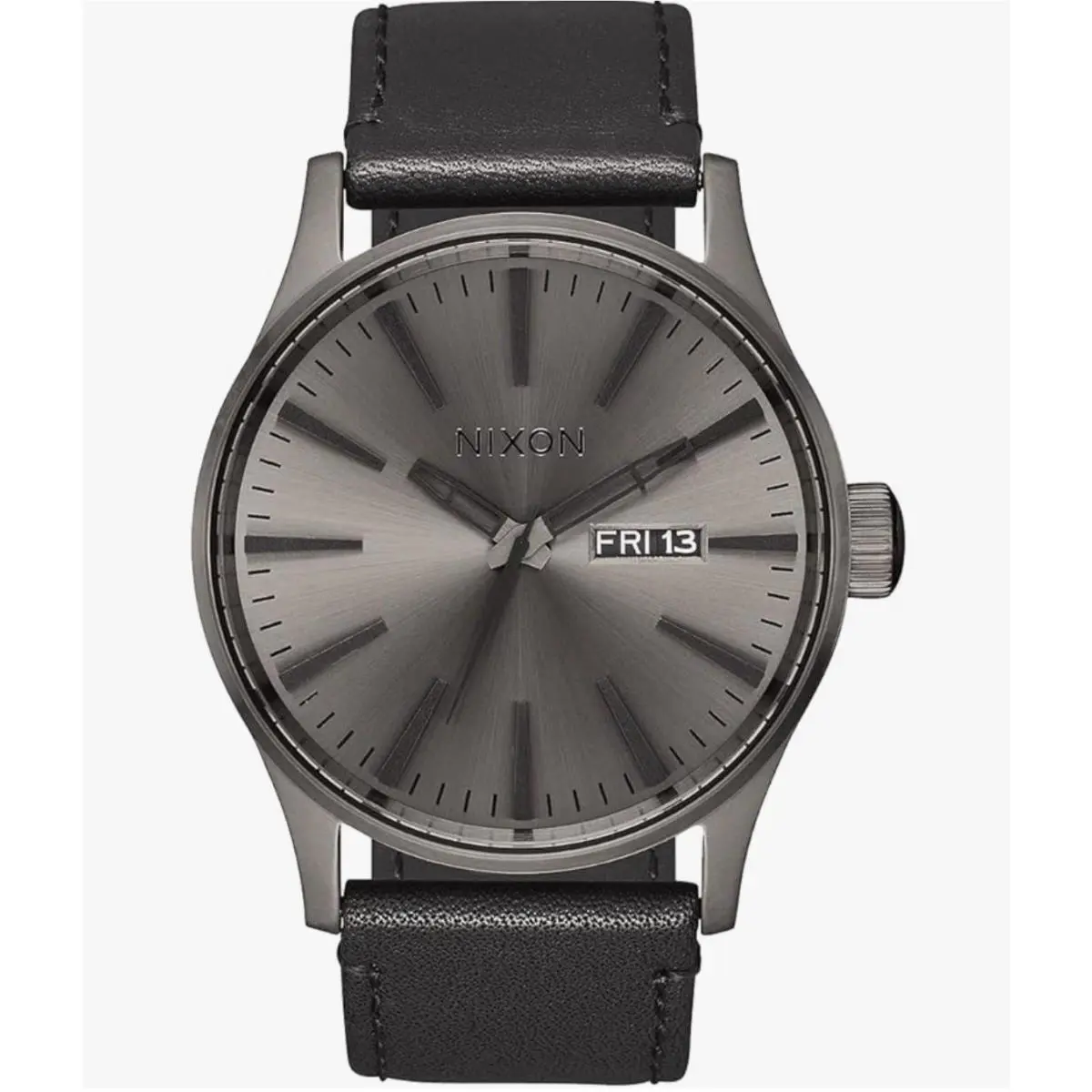Nixon Watch Sentry Leather Gunmetal / Black A105-1531