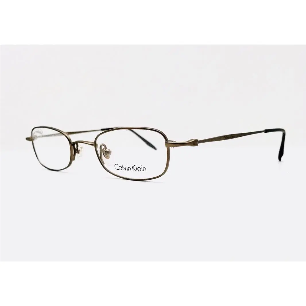 Calvin Klein Eyeglasses Brown 44•20•135 with Generic Case