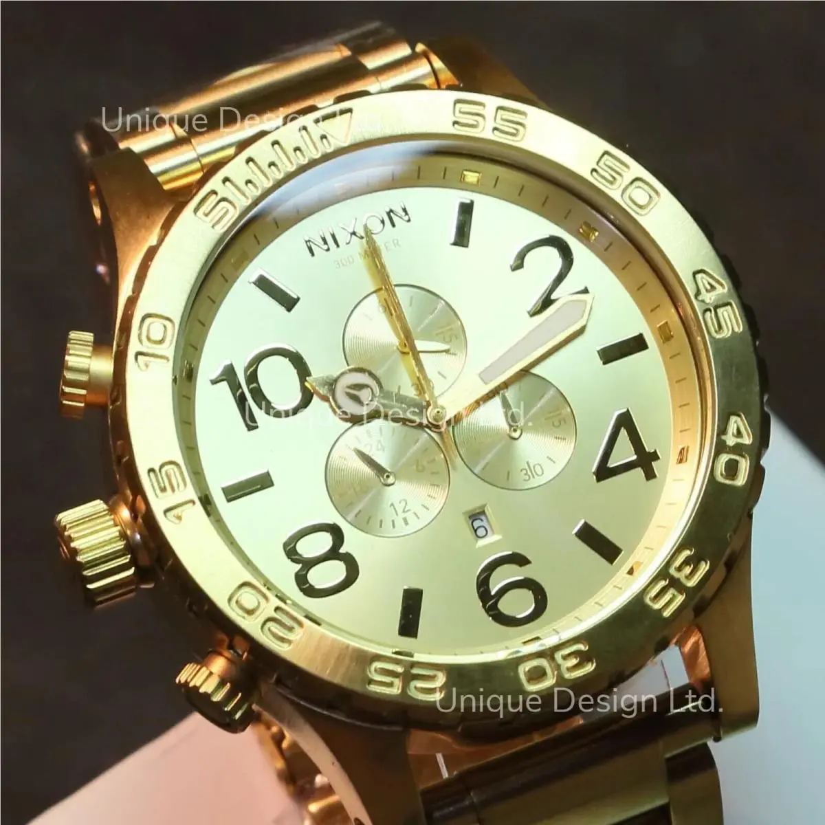Watch Mens 51-30 Chrono Gold A083502 Mens Women`s Gift Nice by Nixon