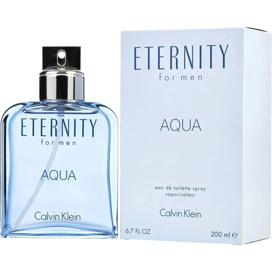 Eternity Aqua by Calvin Klein 6.7oz Edt For Men Box