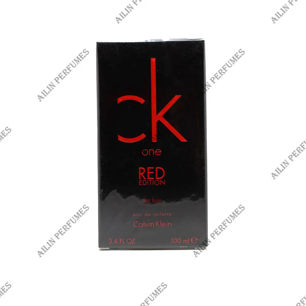 CK One Red Edition by Calvin Klein 3.4 oz 100 ml Eau de Toilette Spray For Men - Red