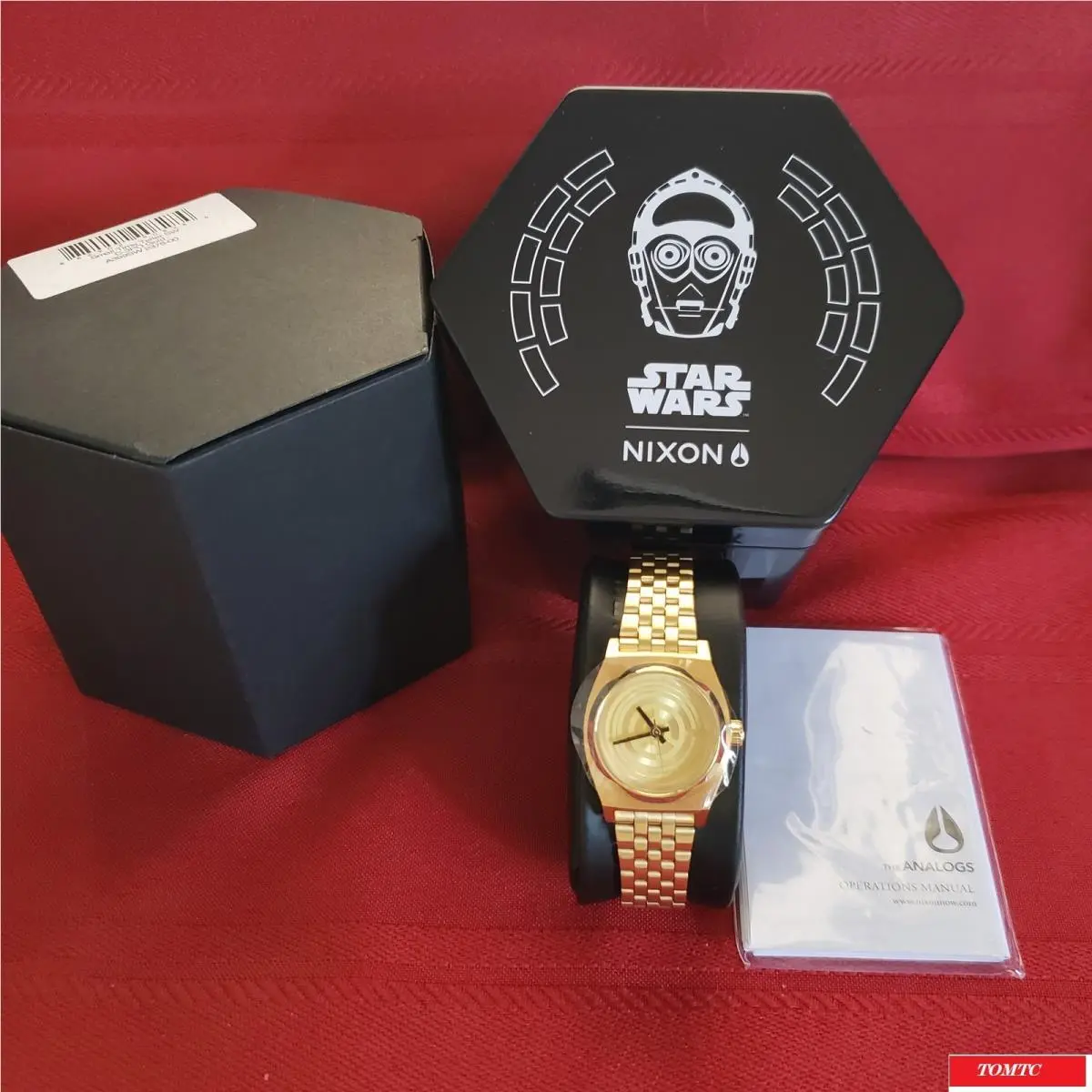 The Small Time Teller C-3PO Gold 100M 3-Hand Japan Movement by Nixon