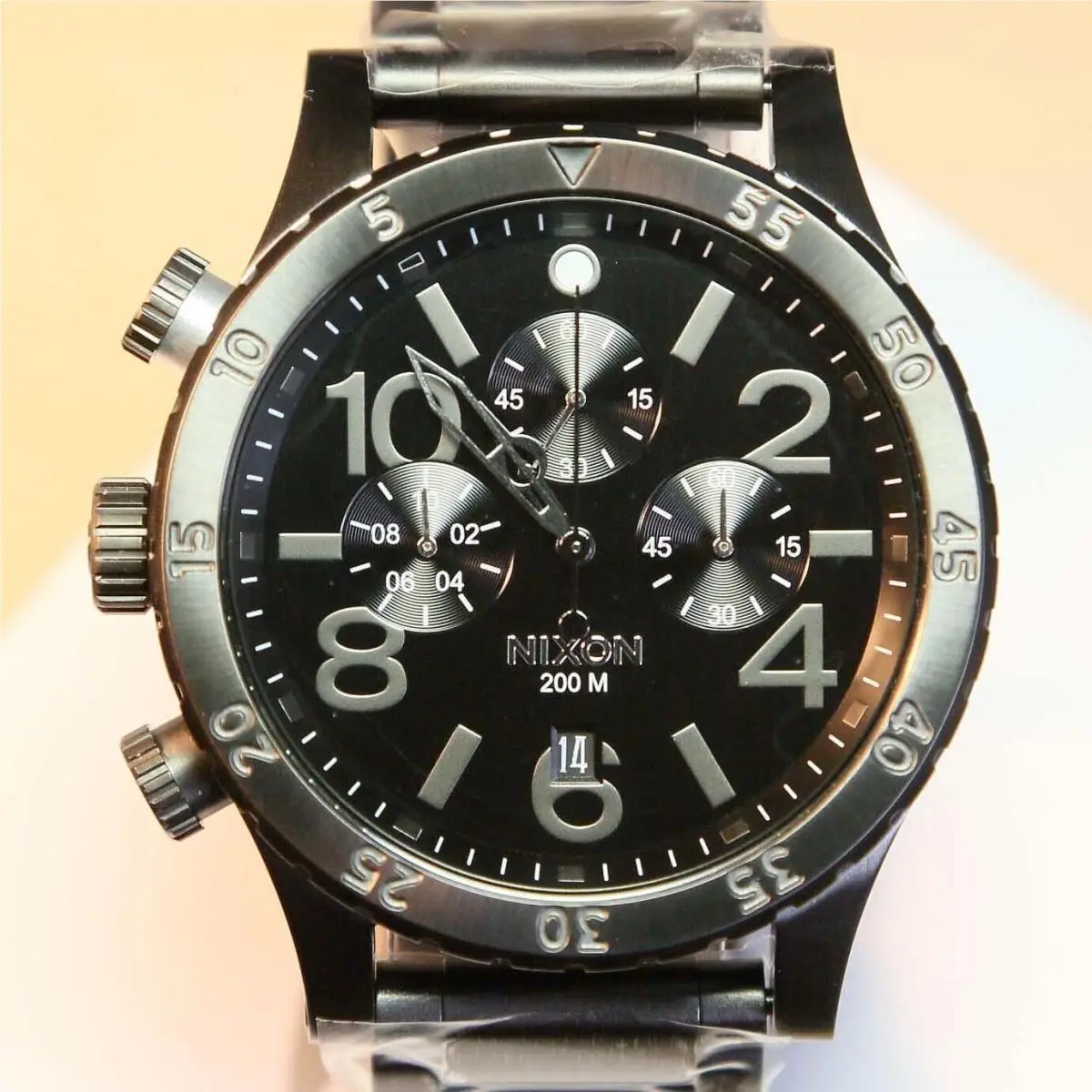 Nixon Watch Mens 48-20 Chrono Gunmetal A486-632 Gift