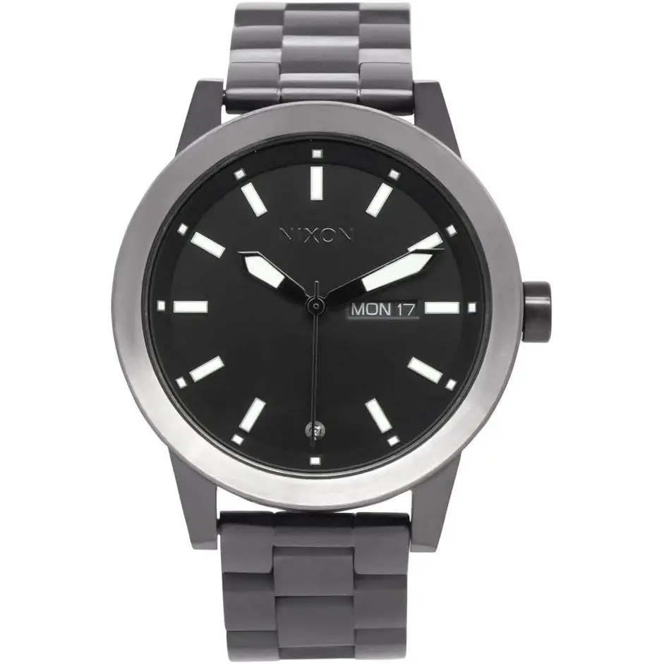 Spur All Black Stainless Steel Analog Mens Watch A263150-00 by Nixon