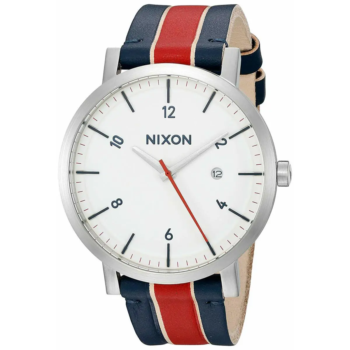 Rollo Watch Blue and Red Leather Strap A945-1854 / A945 1854 / A9451854 by Nixon