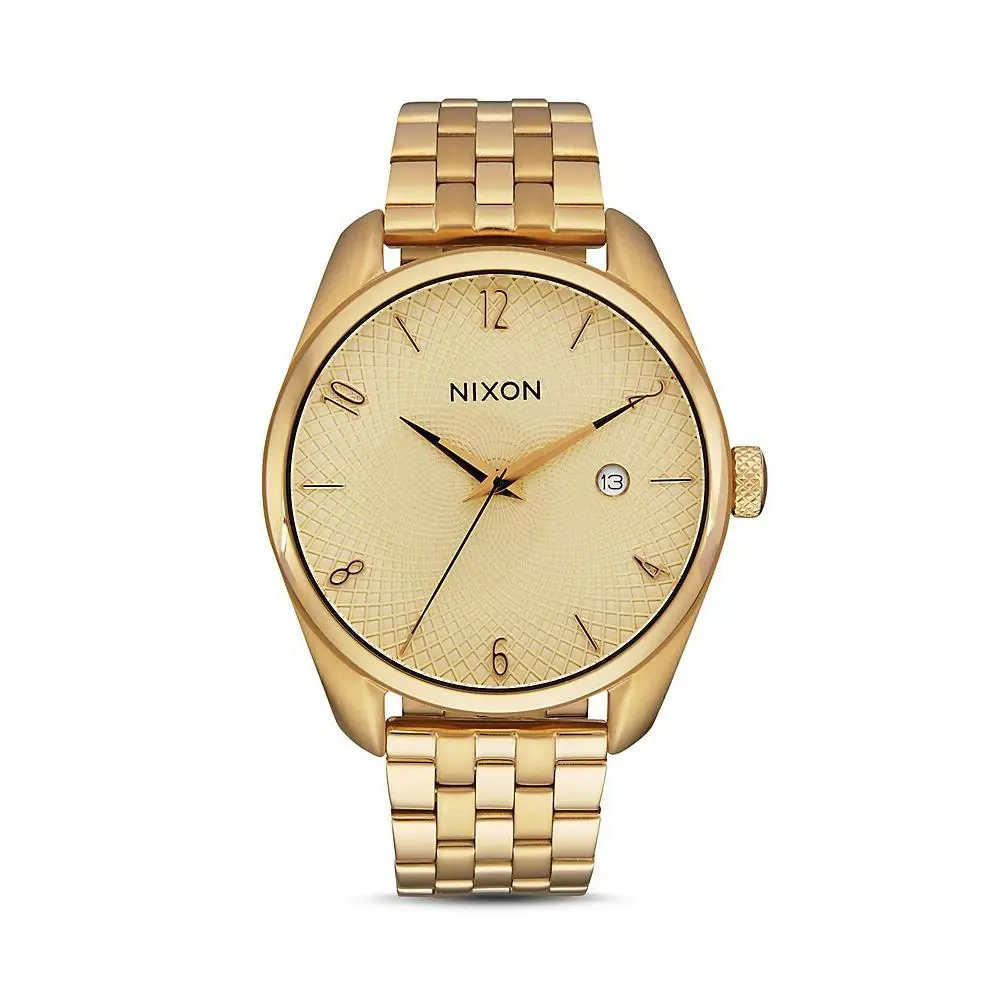 Bullet Gold-tone Dial Stainless Steel Quartz Ladies Watch A418-502 by Nixon