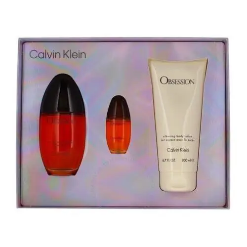 Obsession by Calvin Klein For Women 3pc Gift Set 3.3 oz Edp + Body Lotion + Mini