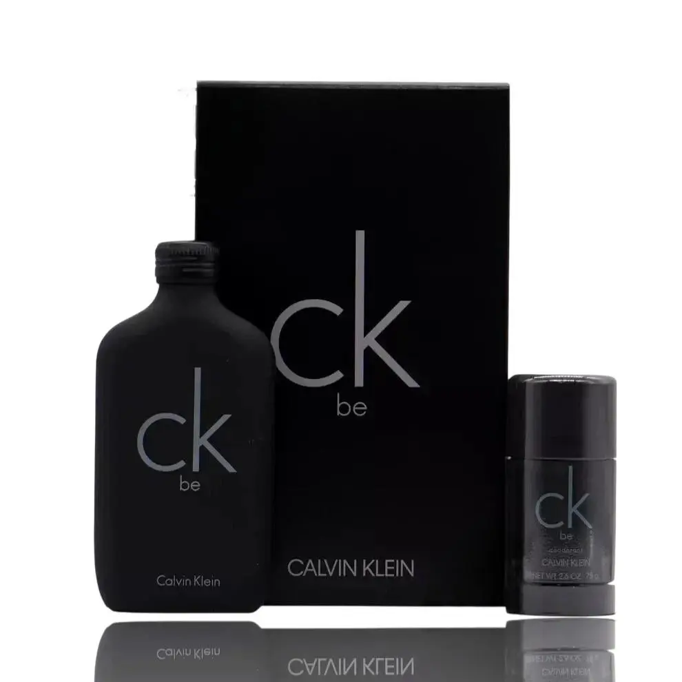 CK Be by Calvin Klein For Unisex 2 Pc Gift Set 6.7oz Edt Spray / 2.6oz Deodorant