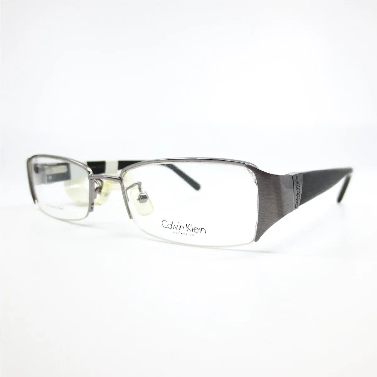 Calvin Klein Eyeglasses Frames CK7317 033 Black Rectangular Half Rim 51-18-135