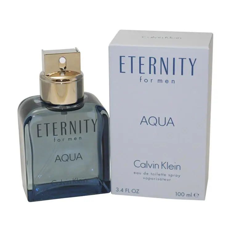 Eternity Aqua Eau De Toilette Spray 3.4 Oz / 100 Ml For Men by Calvin Kle