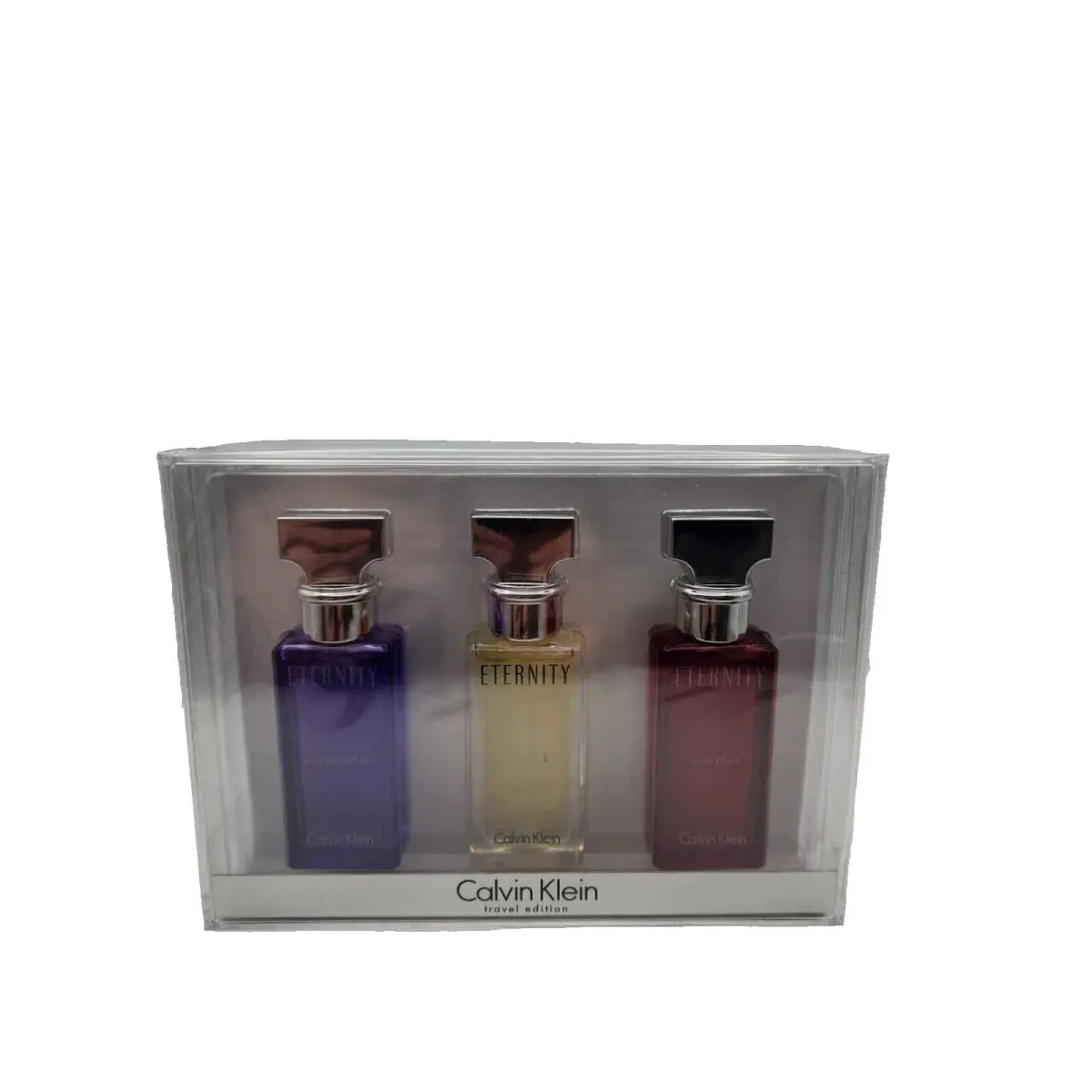 Travel Edition Set 3 Pcs x 0.5 fl oz-15 ml Eau De Parfum Spray by Calvin Klein