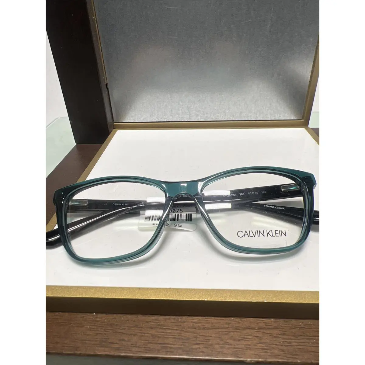 Calvin Klein CK20532 53mm Black Gloss Acetate Square Eyeglasses