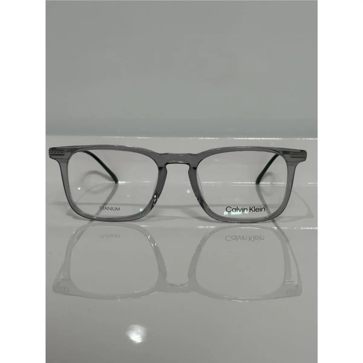 Calvin Klein 22526T 070 Crystal Grey Titanium Eyeglasses 52mm