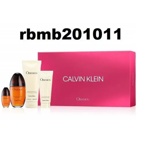 Obsession 4PC  Perfume Gift Set 3.4 OZ + Lotion 6.7 + S/gel + Mini by Calvin Klein