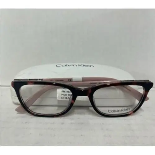 Calvin Klein CK20507 Womens Eyeglasses In Pink Tortoise 52-18-140- IN Case