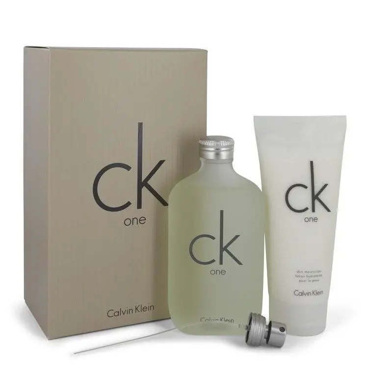 CK One by Calvin Klein Gift Set 6.7 oz Edt Spray 8.5 oz Body Lotion For Women