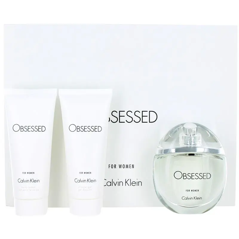 Obsessed by Calvin Klein For Women Set: Edp 3.4 +body Lotion 3.3 +shower Gel 3.4
