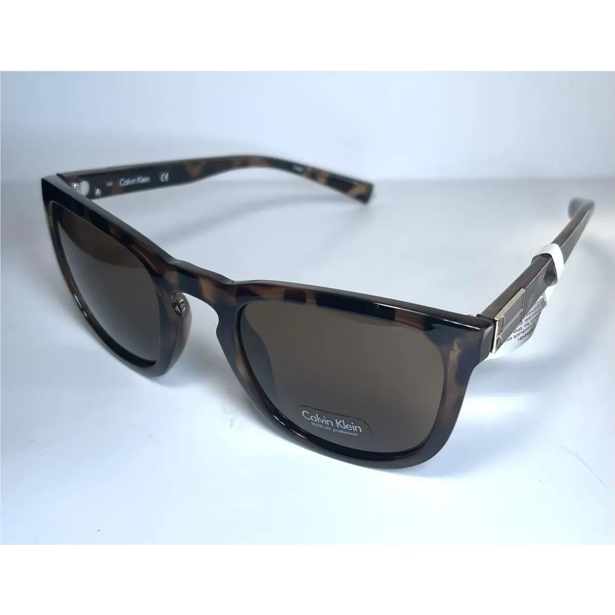 Calvin Klein CK Brown Gold Logo Sunglasses Shades R723S + Case