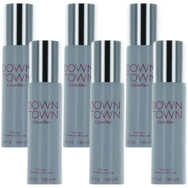 Calvin Klein Downtown By CK For Women Combo Pack: Body Mist Spray 30oz 6x5oz Bottles