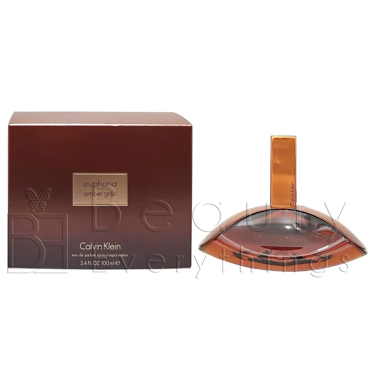 Euphoria Amber Gold by Calvin Klein 3.4oz / 100ml Edp Spray For Women - Amber, Gold
