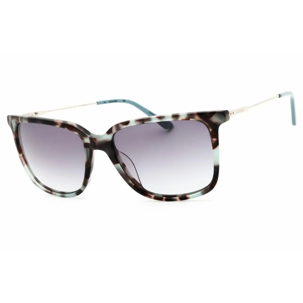 Calvin Klein Women`s Sunglasses Light Blue Acetate Cat Eye Frame CK19702SG 453