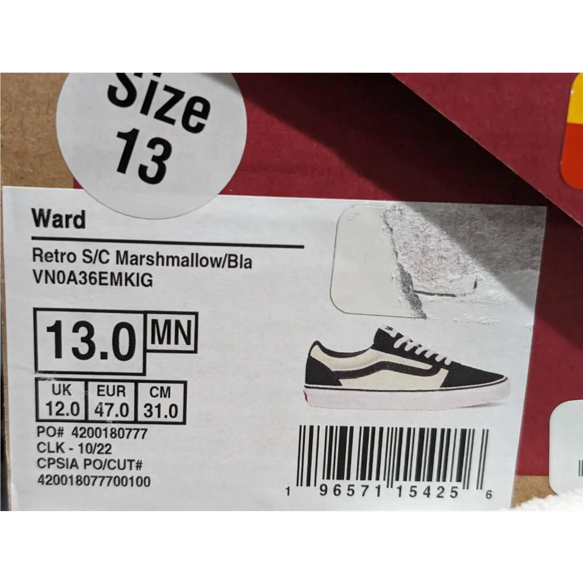 Vans shoes - VANS Ward - Ward - VN0A36EMKIG - Marshmallow/Black 16