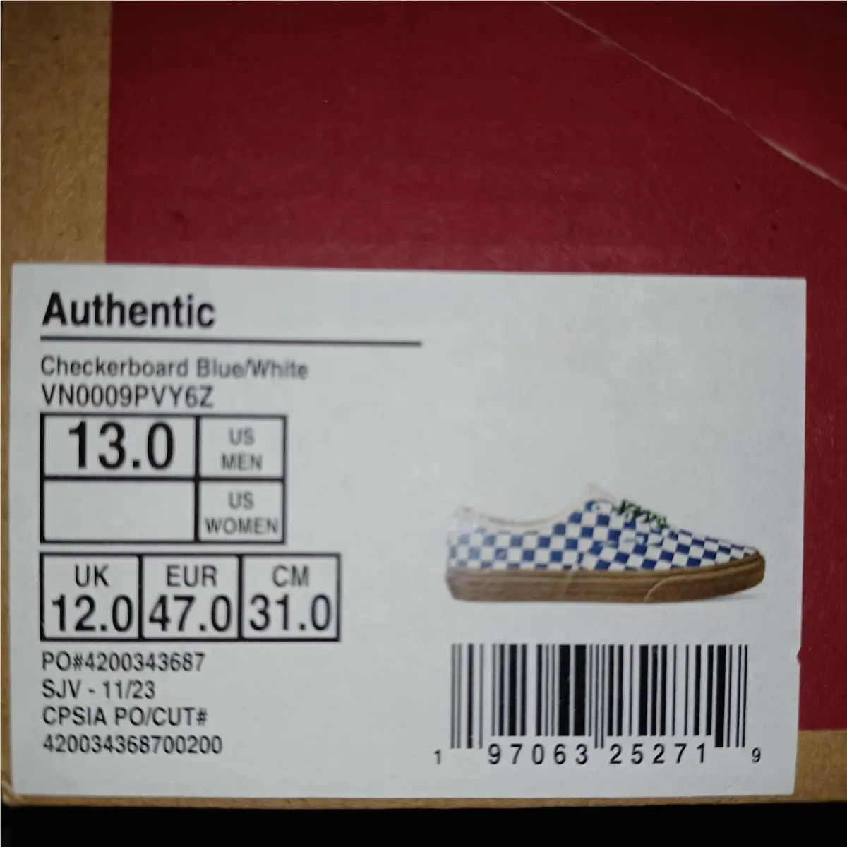 Vans shoes - Gum - Gum - VN0009PVY6Z - Blue 6