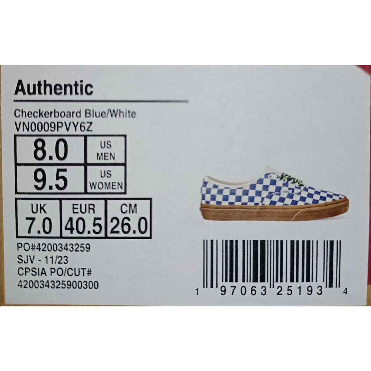 Vans shoes - Gum - Gum - VN0009PVY6Z - Blue 1