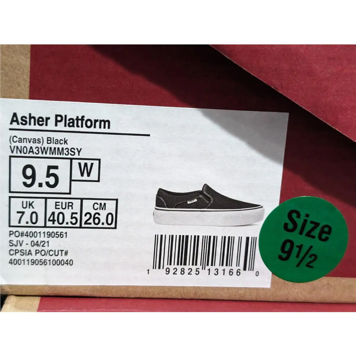 Vans shoes - VANS Asher Platform - Asher Platform - VN0A3WMM3SY - Black 7
