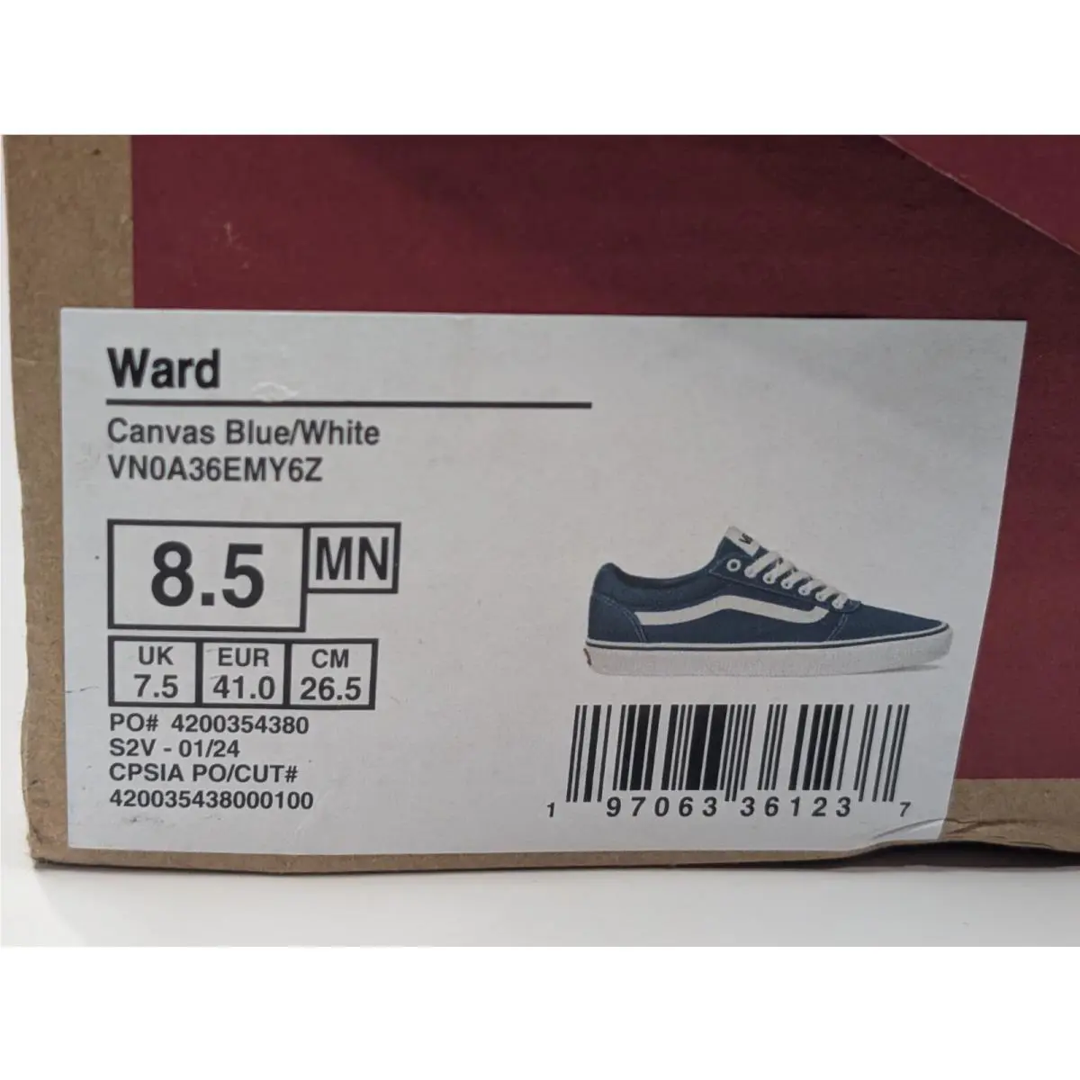 Vans shoes - VANS Ward - Ward - VN0A36EMY6Z - Blue/White 8