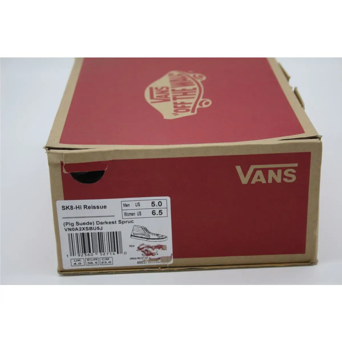 Vans shoes - VANS SK8-Hi Reissue - Reissue - VN0A2XSBU5J - DARKEST SPRUCE & TRUE WHITE 7