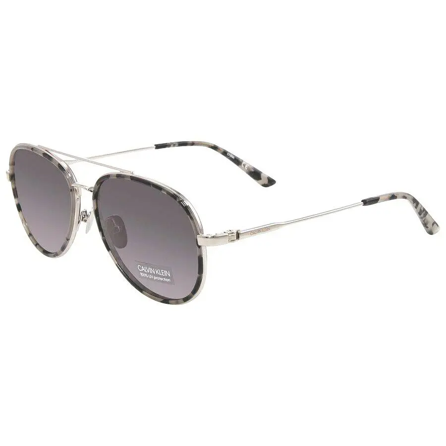Calvin Klein Sunglasses - CK18103S Smoke Tortoise Size 57-15-140 Aviator