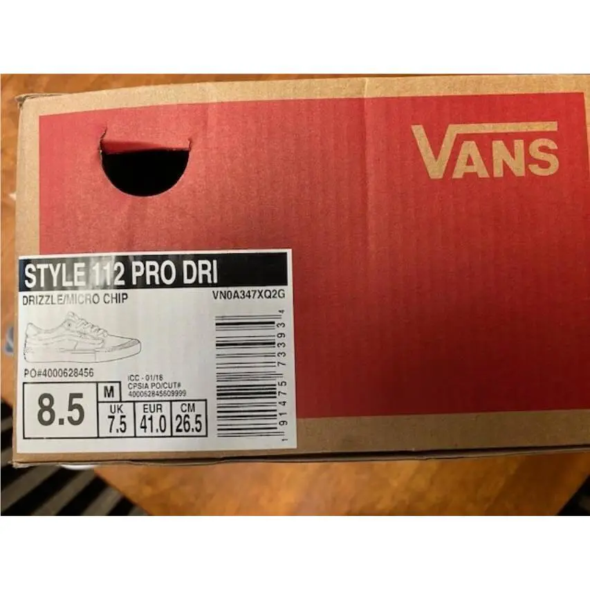 Vans shoes - VANS Style 112 Pro - Style Pro - VN0A347XQ2G - Drizzle / Micro Chip / Light Gray 7
