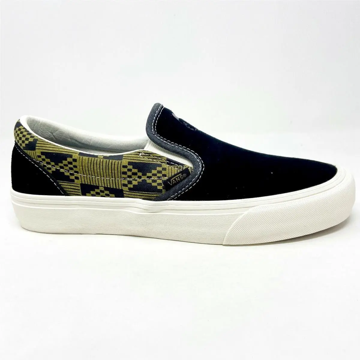 Classic Slip On Michael February Black Olive Suede Womens Casual Shoes 6 by Vans