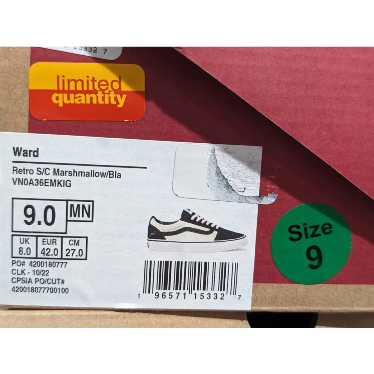 Vans shoes - VANS Ward - Ward - VN0A36EMKIG - Marshmallow/Black 7