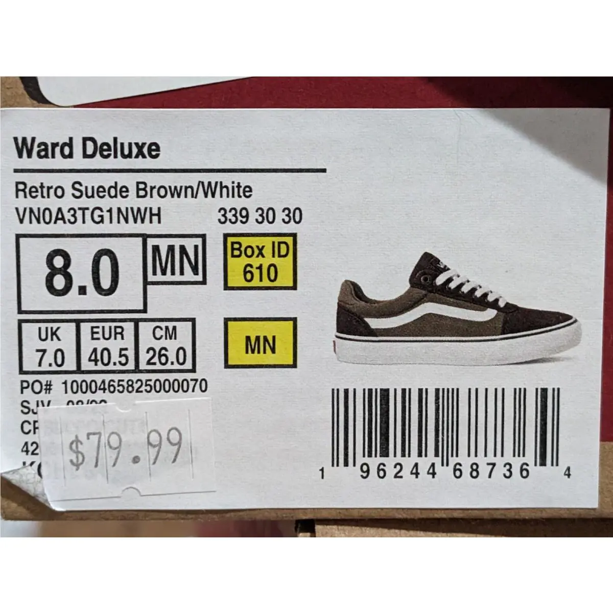 Vans shoes - Vans Ward Deluxe - Ward Deluxe - VN0A3TG1NWH - Brown/White 16
