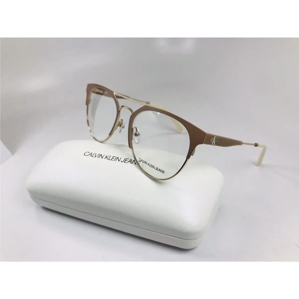 Calvin Klein Jeans CKJ18103 274 Beige Eyeglasses 51mm with Case