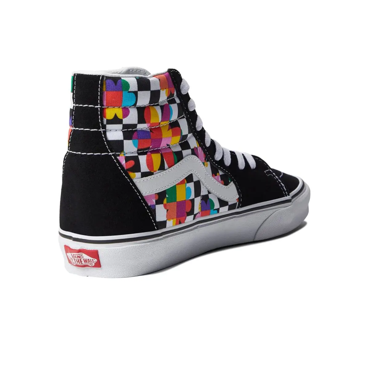 Vans shoes - (Floral Checkerboard) Black/True White 3