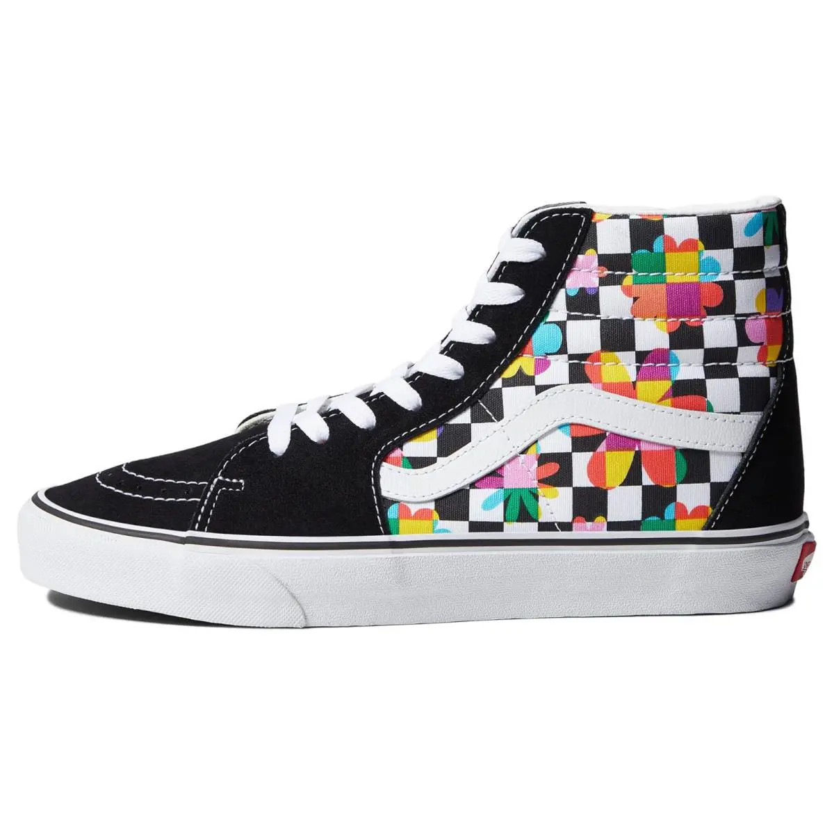 Vans shoes - (Floral Checkerboard) Black/True White 8