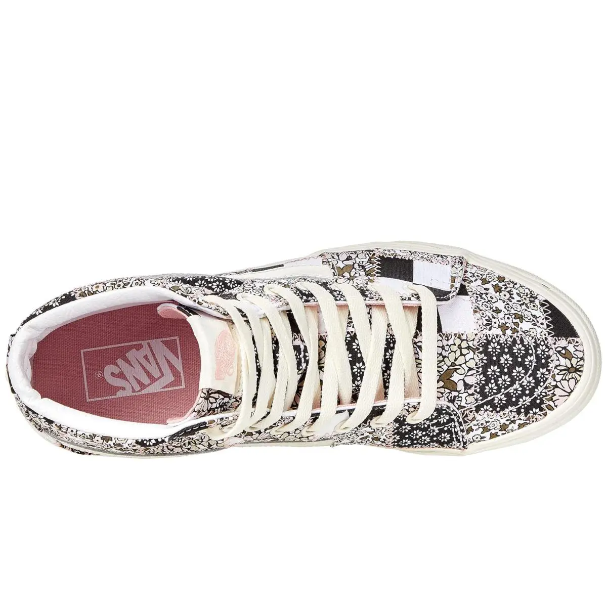 Vans shoes - (Floral Checkerboard) Black/True White 18